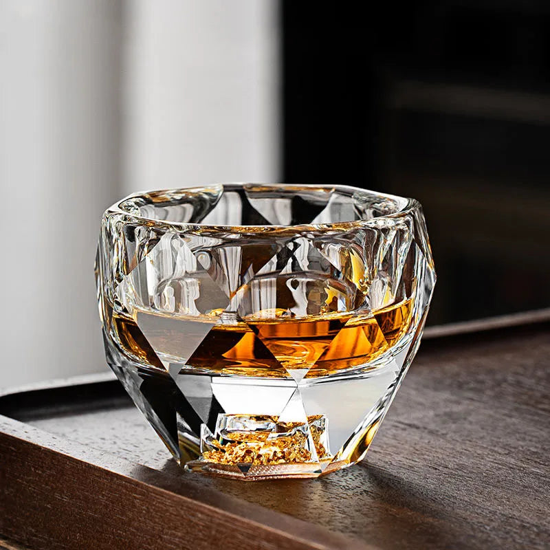 Exklusivt glas med dubbel botten