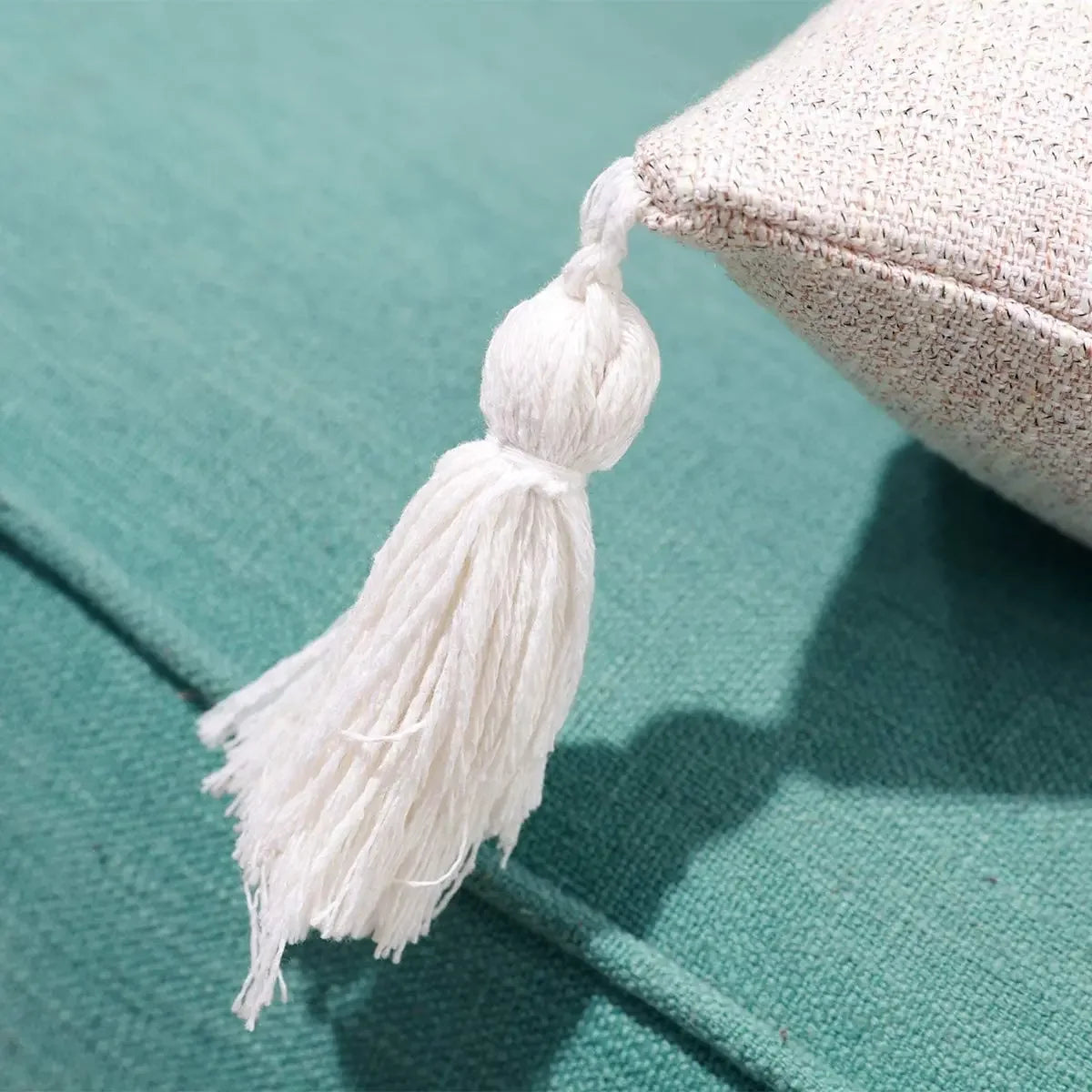 Elegant kuddfodral i linnelook