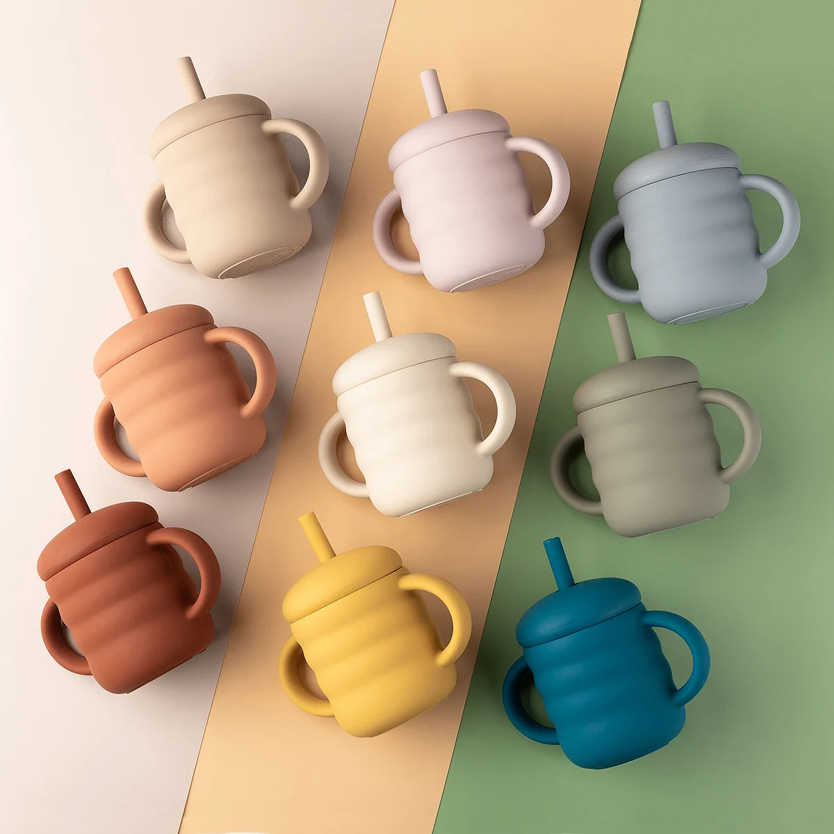 Silikonkopp med sugrör