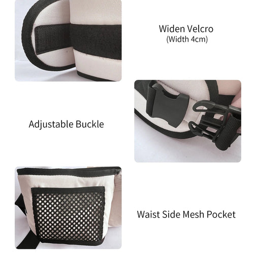 Comfortable & adjustable baby carrier with hip seat