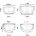 Värmetålig & stilren dubbellagrad glasskål