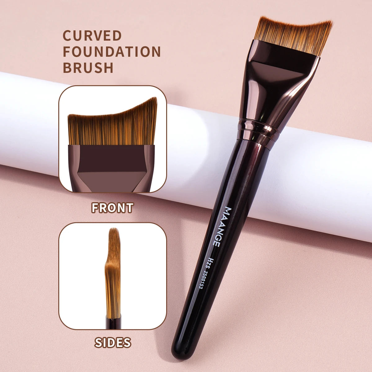 Ultratunna foundationborstar för jämn och naturlig finish