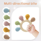 Färgglad bitring i silikon