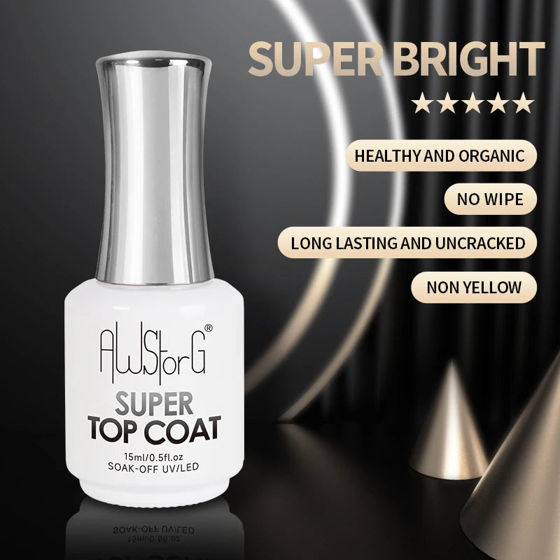 No wipe top coat för ett klart och hållbart avslut