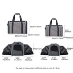 Hopfällbar transportväska med expansionsfunktion