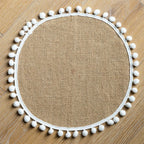 Flätade bordstabletter i juteimitation 2-pack