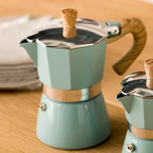 Espressokokare i aluminium
