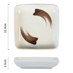 Fyrkantigt serveringsfat i keramik