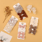 Hårklämmor med rosett i 4-pack