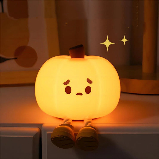 Pumpa nattlampa med mjukt sken