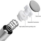 Stainless steel salt &amp; pepper mill with adjustable ceramic grinder