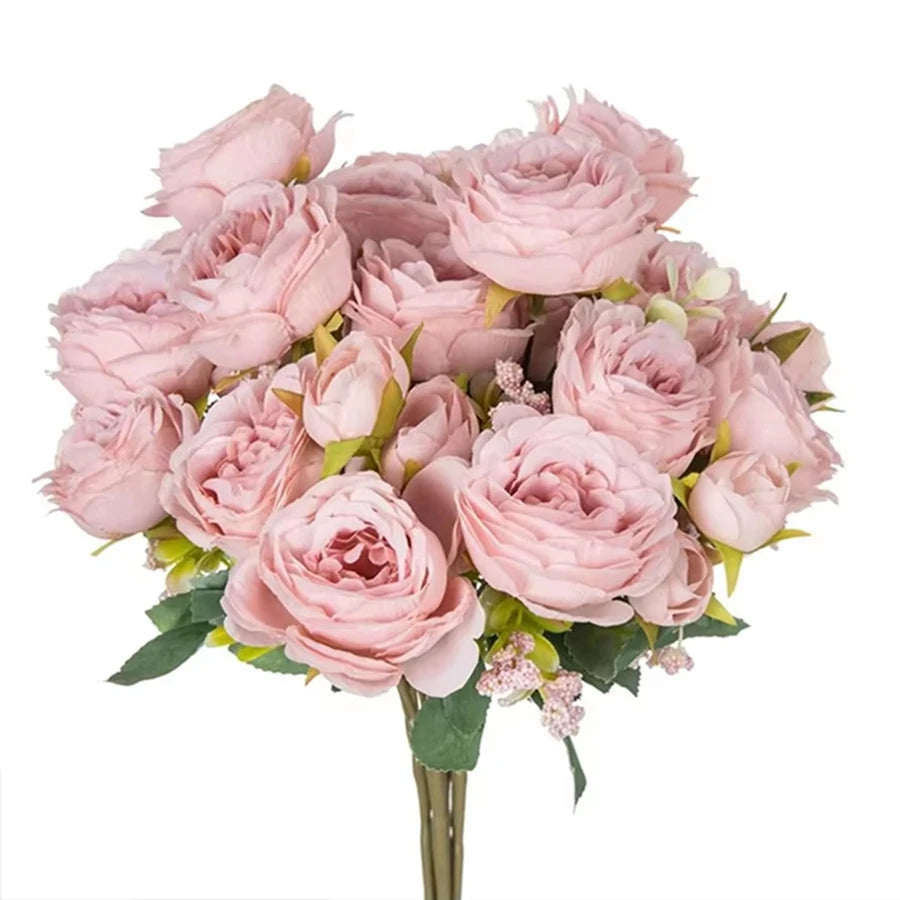 Konstgjord pionbukett