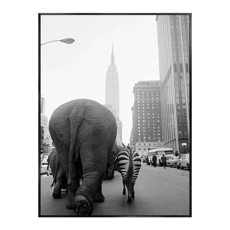 Stilren canvasmålning med unika motiv