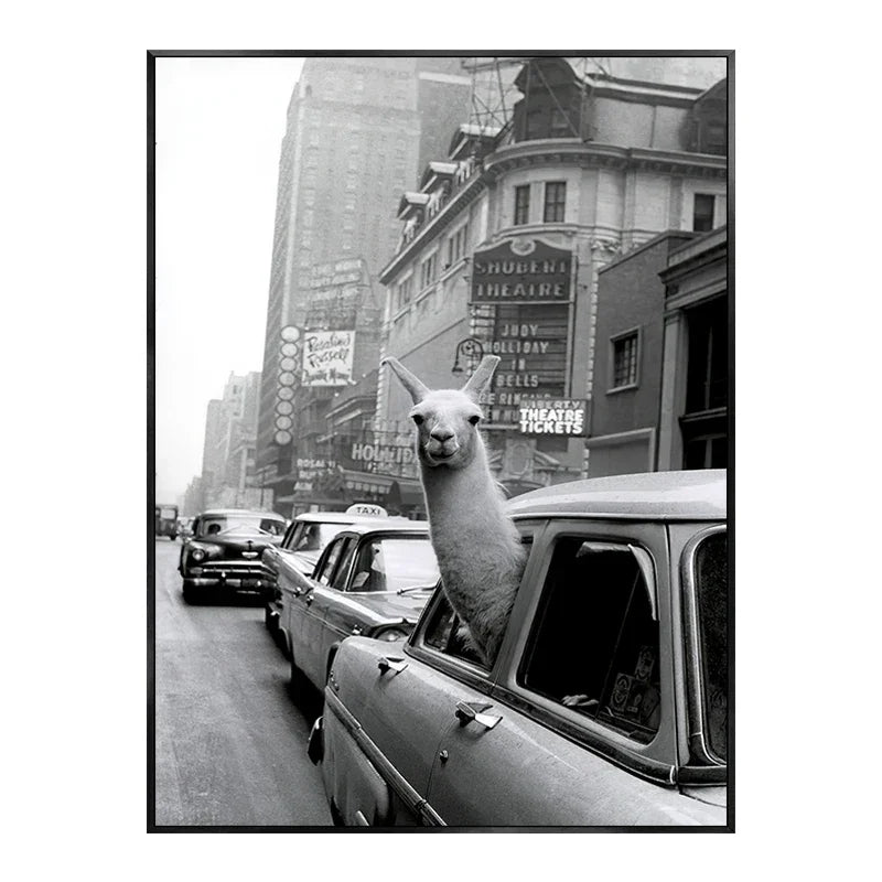 Stilren canvasmålning med unika motiv