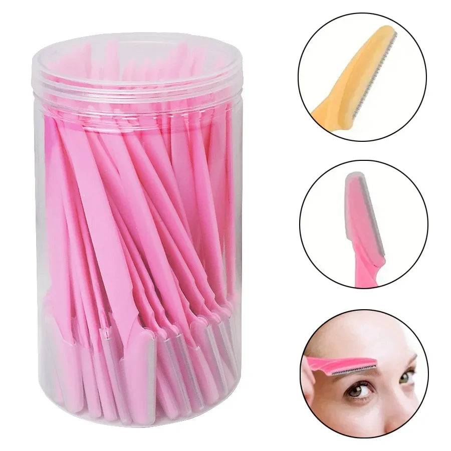 Eyebrow razors for precise & gentle facial care 30-pack