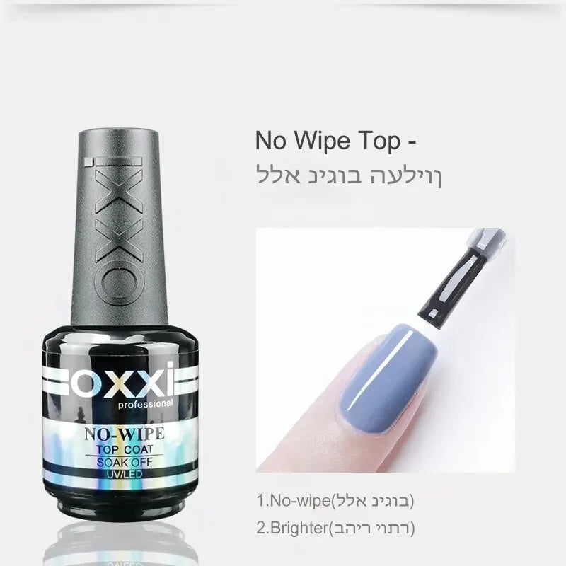Professionellt Gelset med Rubber Base och No Wipe Top Coat