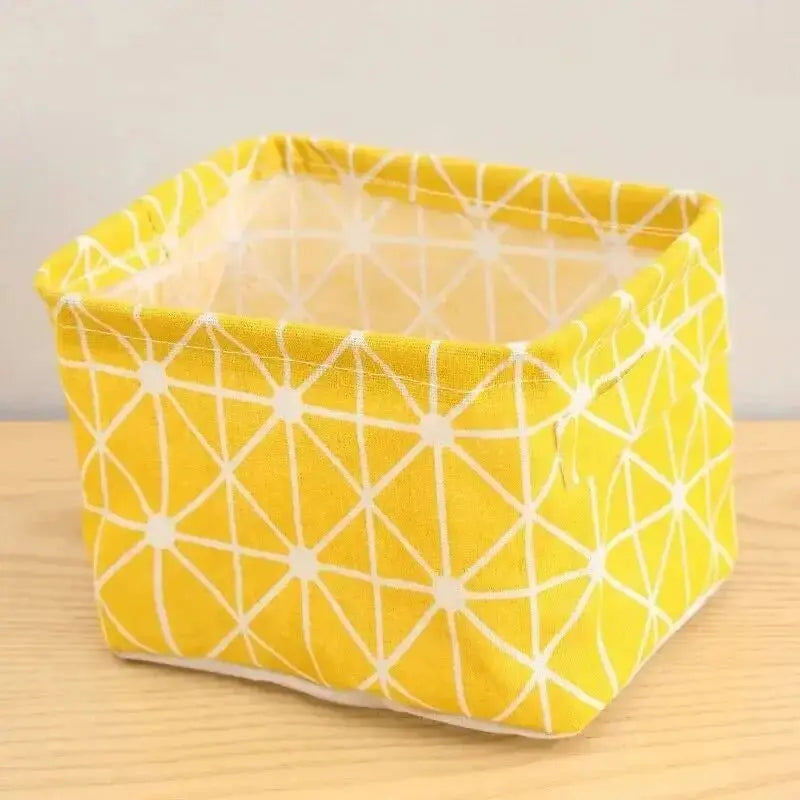 Vattentålig förvaringskorg i bomull & lin