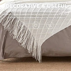 Oversized fringed throw