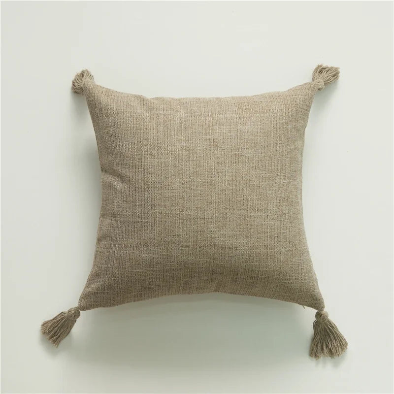 Elegant kuddfodral i linnelook