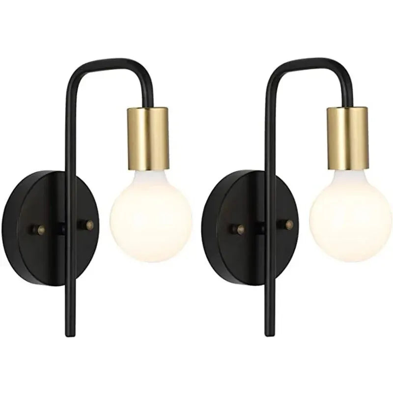 Vägglampa i guld