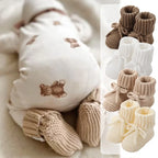 Stickade babyskor i bomull