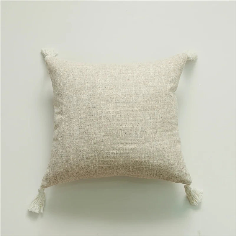 Elegant kuddfodral i linnelook