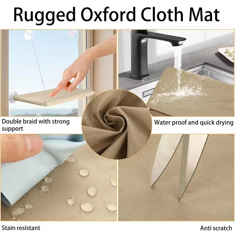 Fönsterhängande kattsäng för vila med utsikt