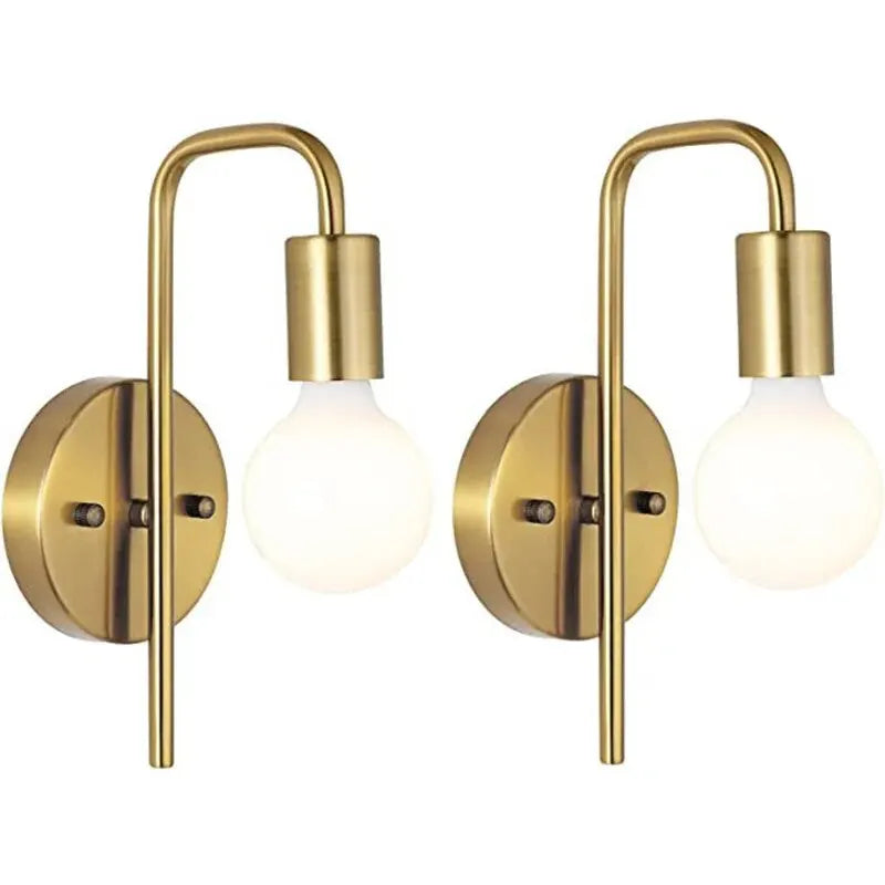 Vägglampa i guld