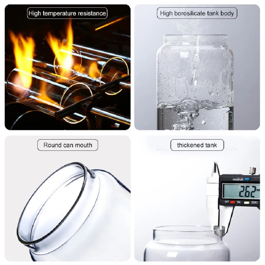 Glasburk med lufttätt trälock