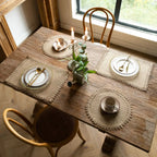 Flätade bordstabletter i juteimitation 2-pack