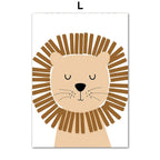 Djuraffisch på canvas