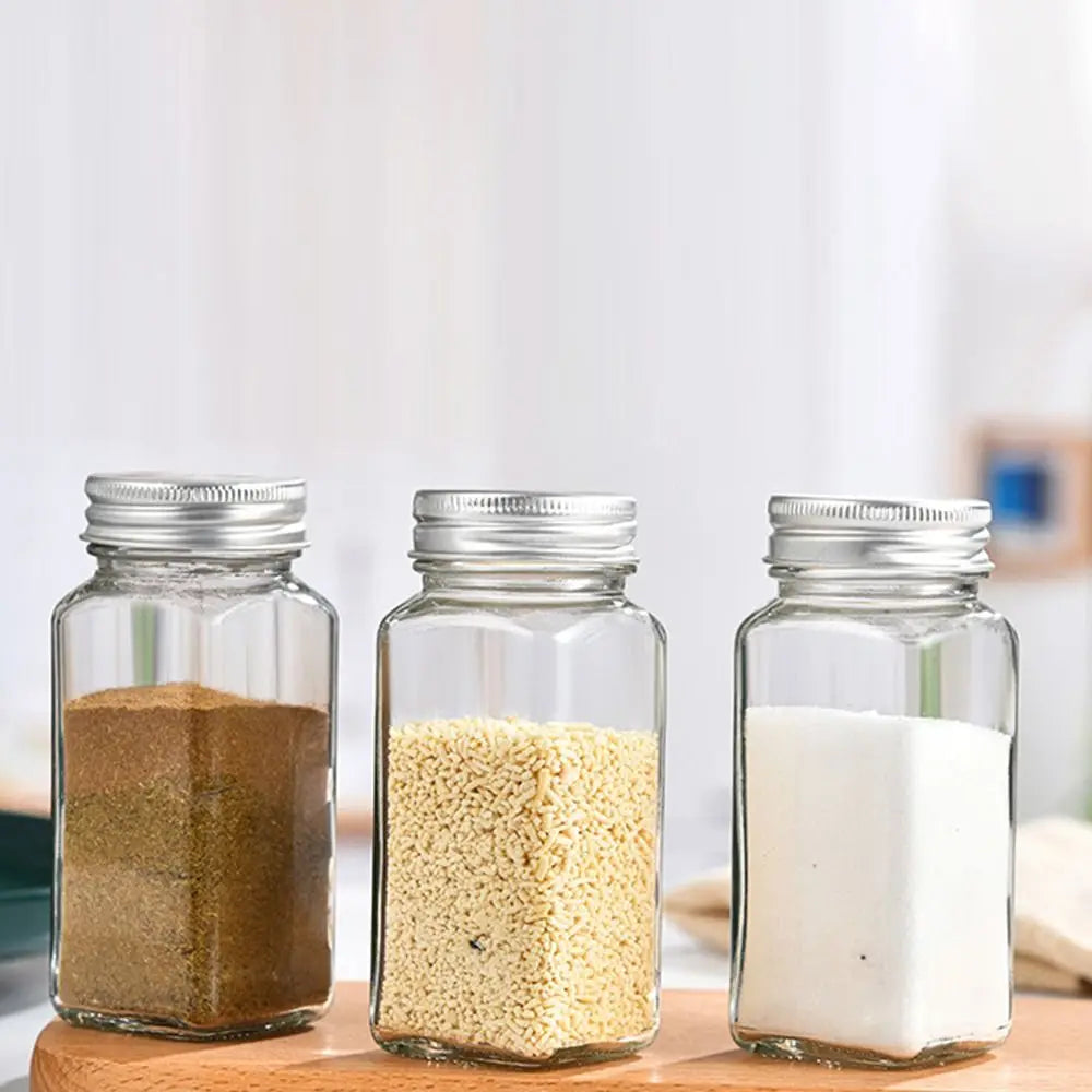 Förvaringsburk i glas med tätslutande trälock