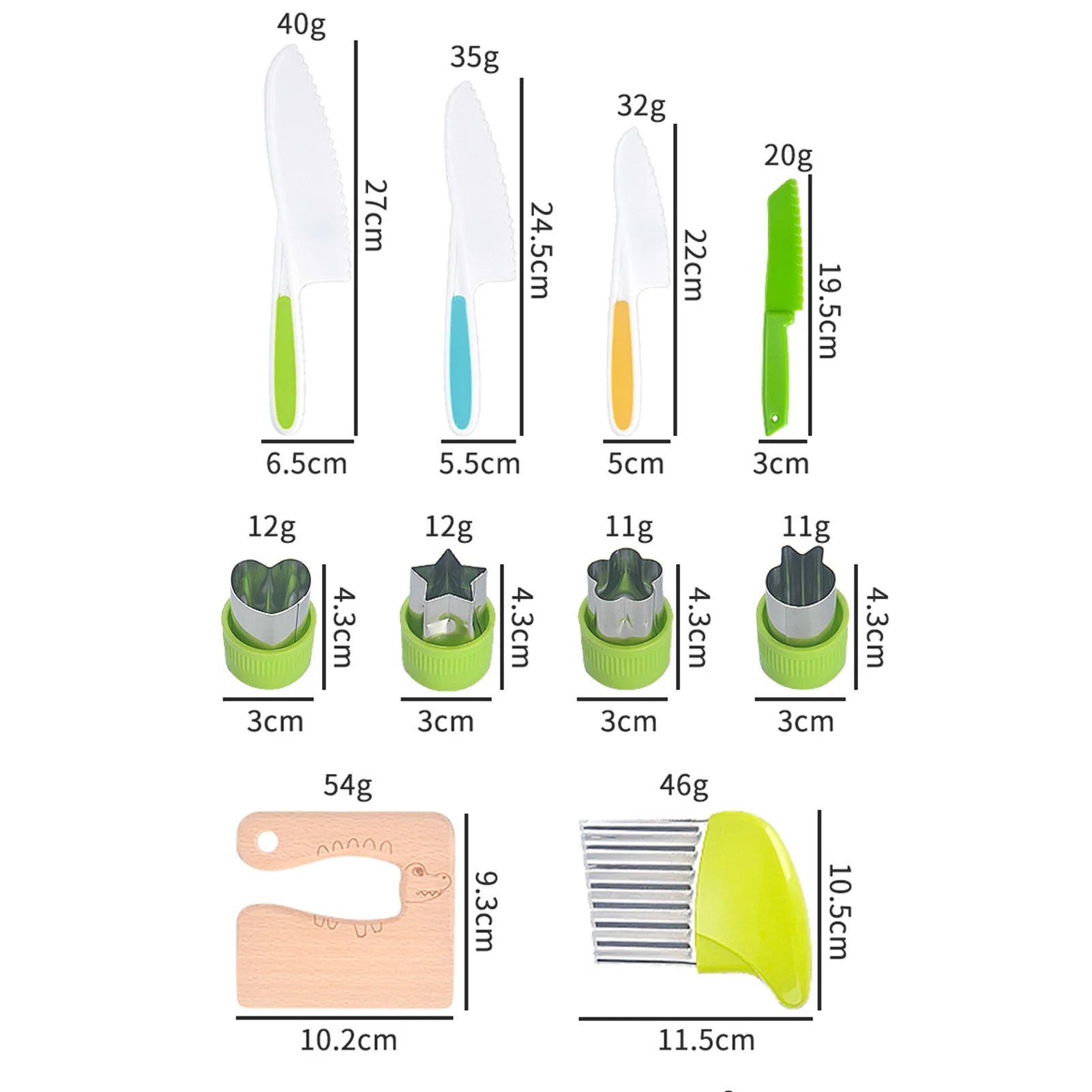Barnvänligt köksset i plast