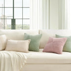 Lyxigt kuddfodral i randig manchester