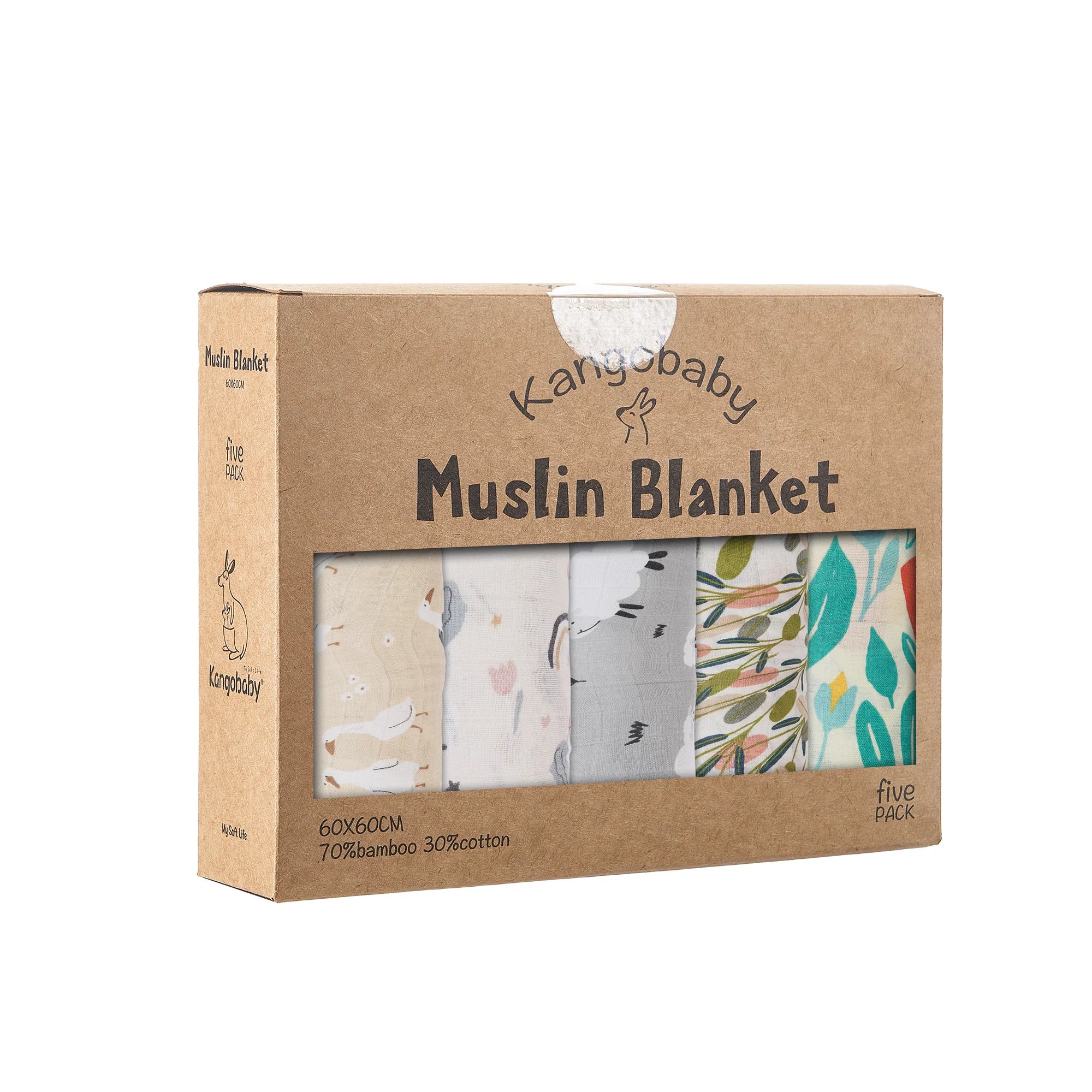 Mjuka haklappar i muslin