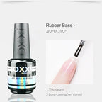 Professionellt Gelset med Rubber Base och No Wipe Top Coat