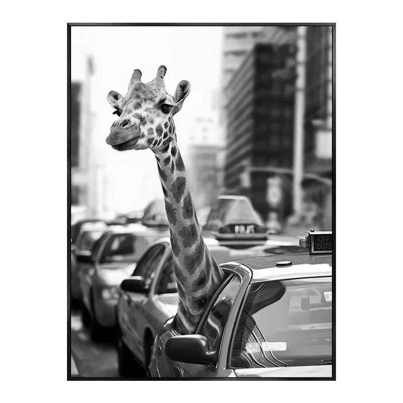 Stilren canvasmålning med unika motiv