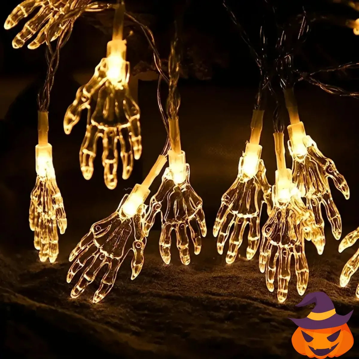 Dekorativ ljusslinga som lyfter din Halloween