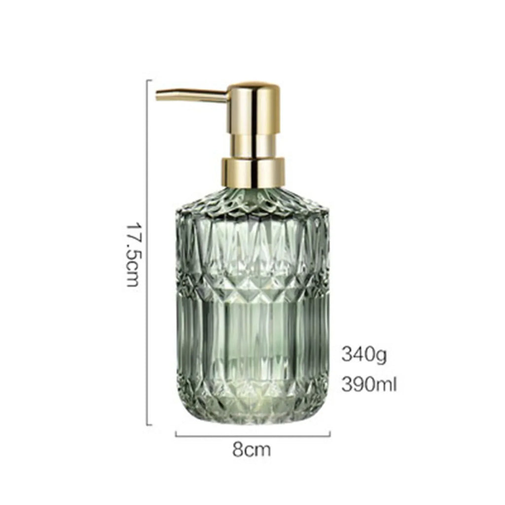 Stylish glass soap dispenser