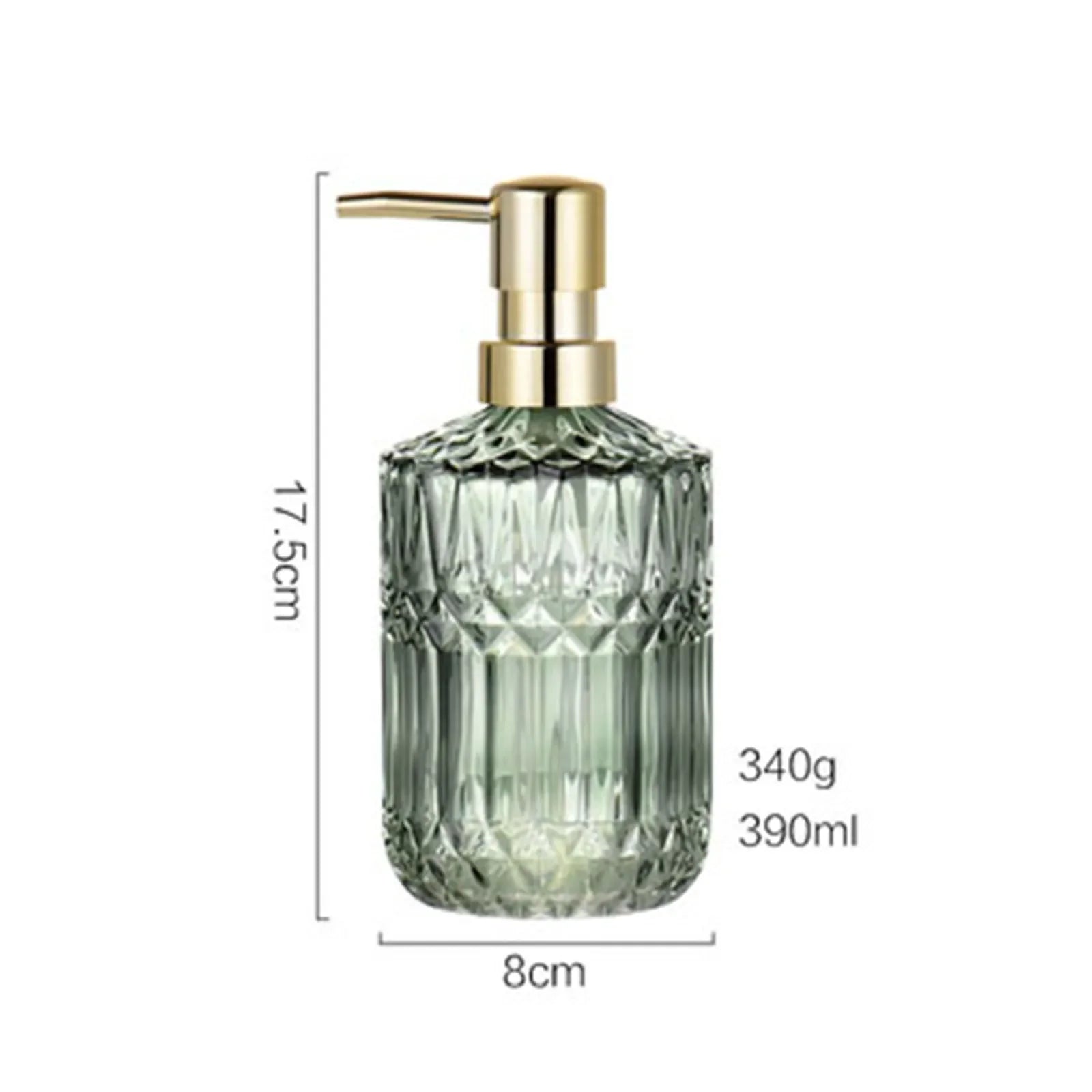 Stylish glass soap dispenser