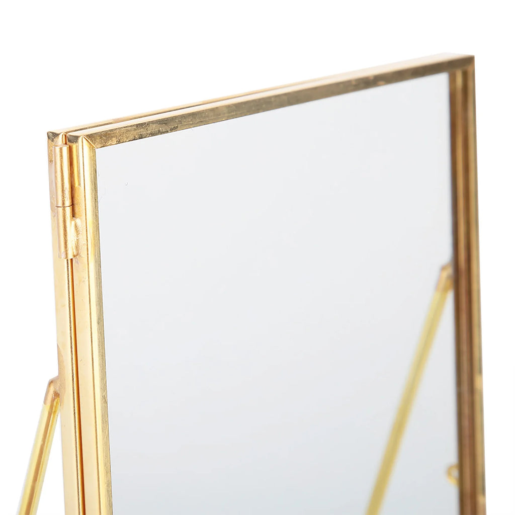 Fotoram i glas och mässing