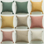 Elegant kuddfodral i linnelook