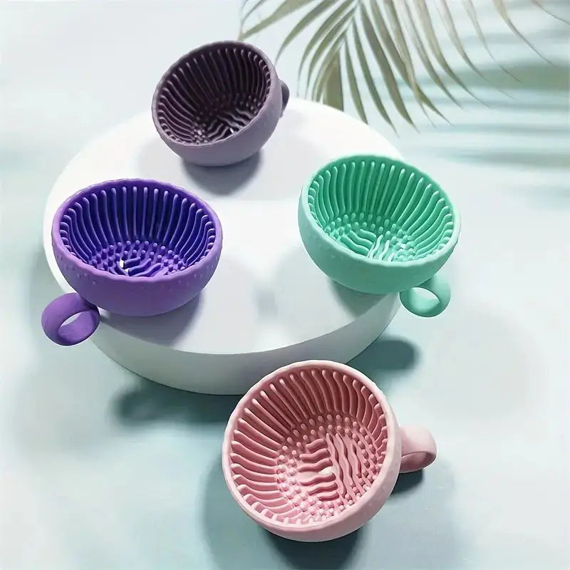 Silikonrengörare för makeupborstar