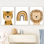 Djuraffisch på canvas