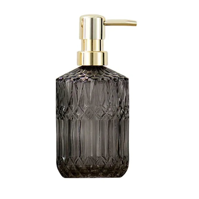 Stylish glass soap dispenser