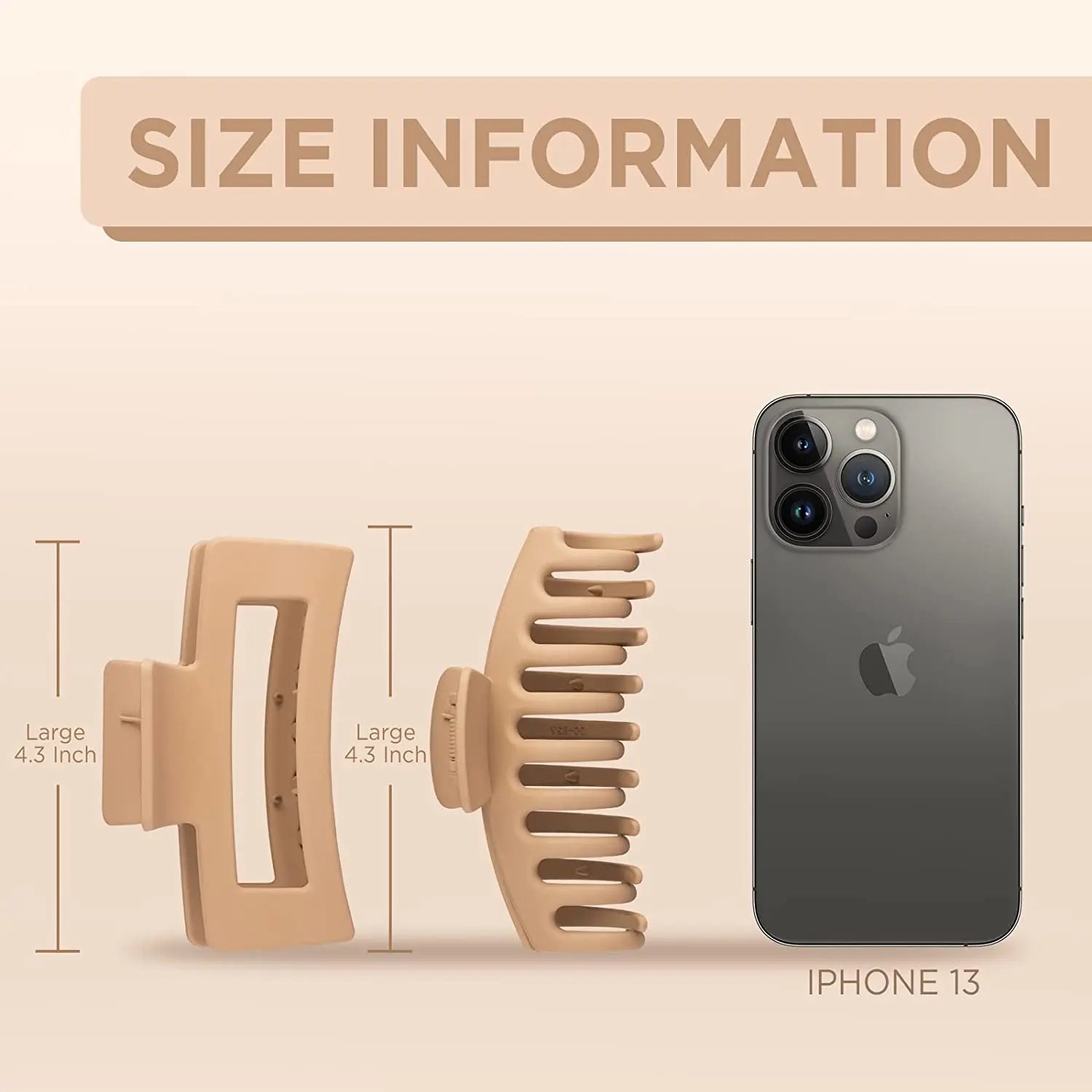 Elegant hårklämma i matt vintagestil