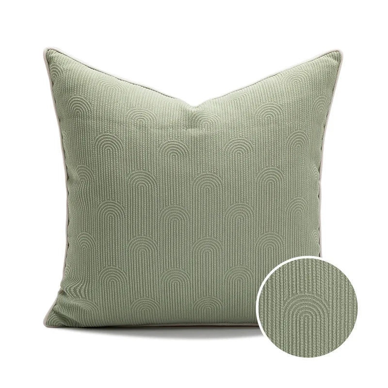 Matcha-grön kuddefodral i olika varianter