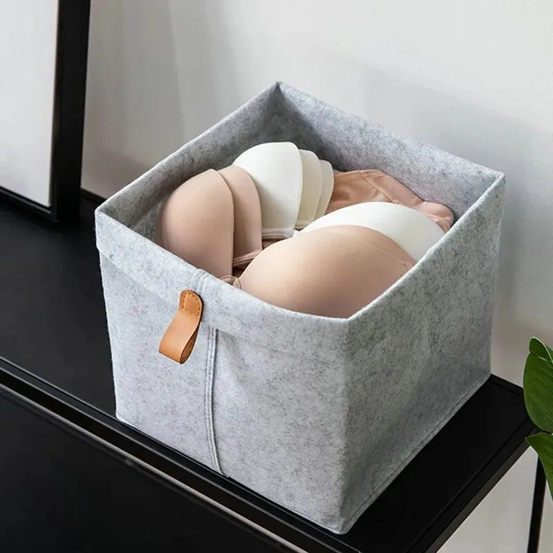 Stylish felt basket for smart storage