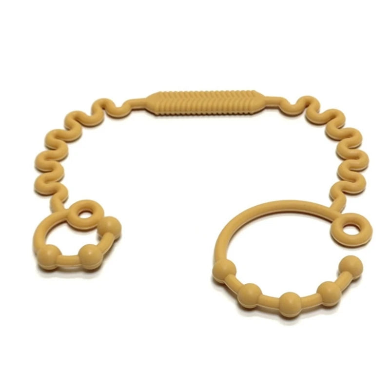 Justerbar silikonrem för nappflaska, napp eller leksak