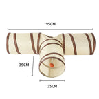 Hopfällbar lektunnel för nyfikna och lekfulla katter